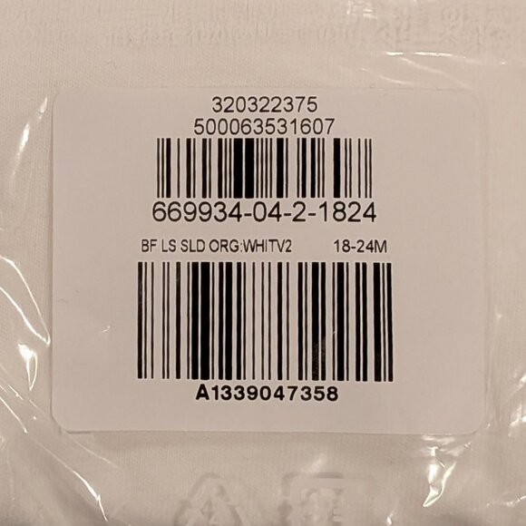 NWT BabyGap Baby & Toddler Mix & Match Pocket T-Shirt (Long Sleeves, White) - Picture 7 of 7